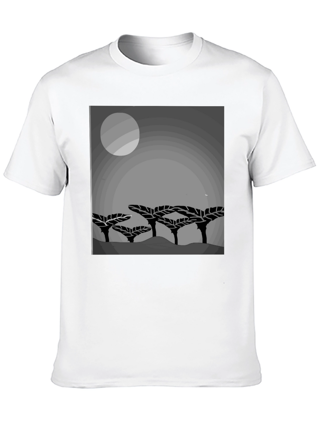Mens Graphic Print Crew Neck T-Shirt