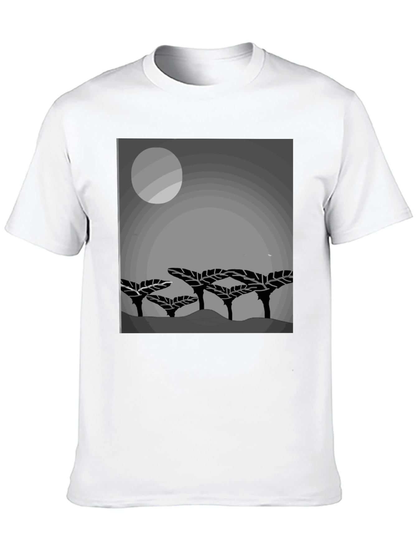 Mens Graphic Print Crew Neck T-Shirt