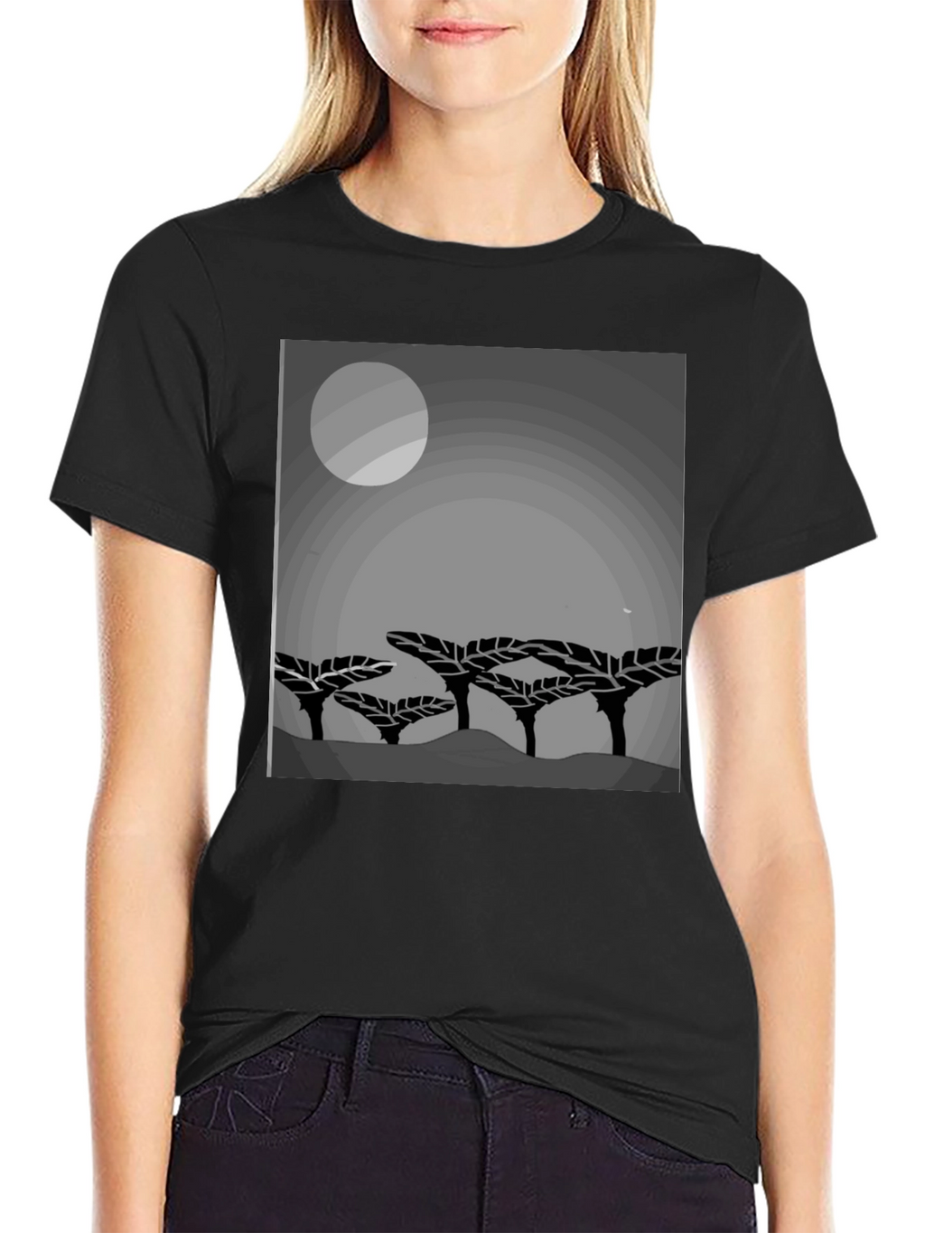 Mens Graphic Print Crew Neck T-Shirt