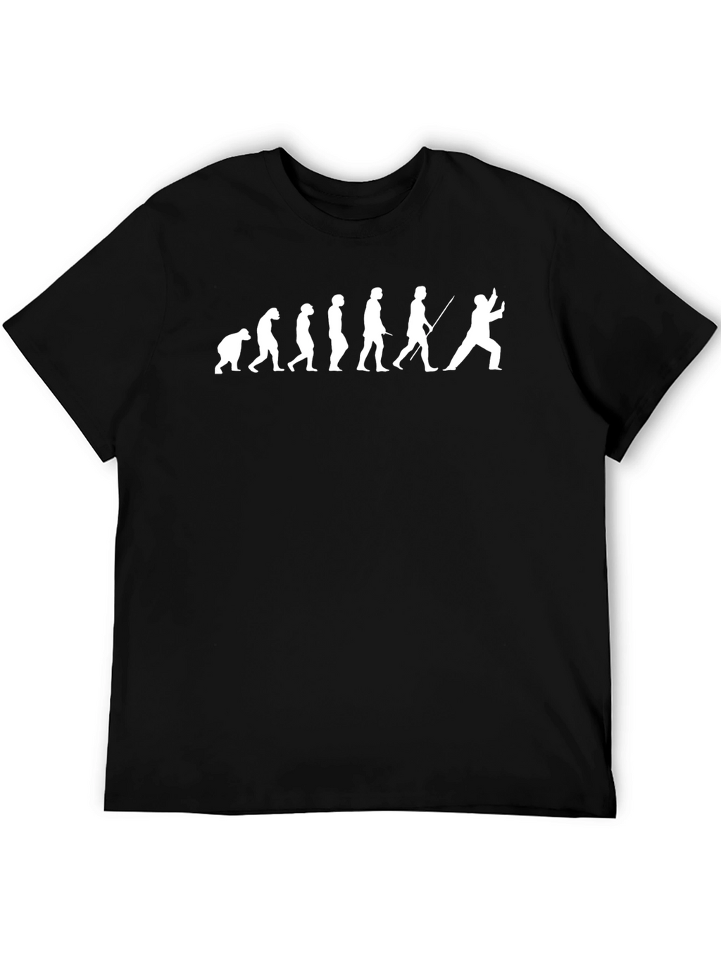 Fencing Evolution T-Shirt - Black