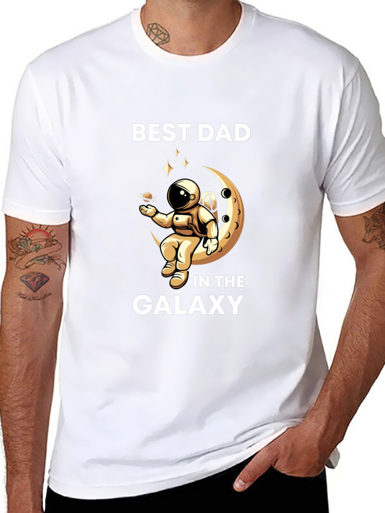 Best Dad Galaxy T-Shirt