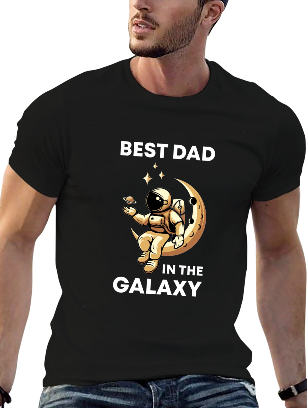 Best Dad Galaxy T-Shirt