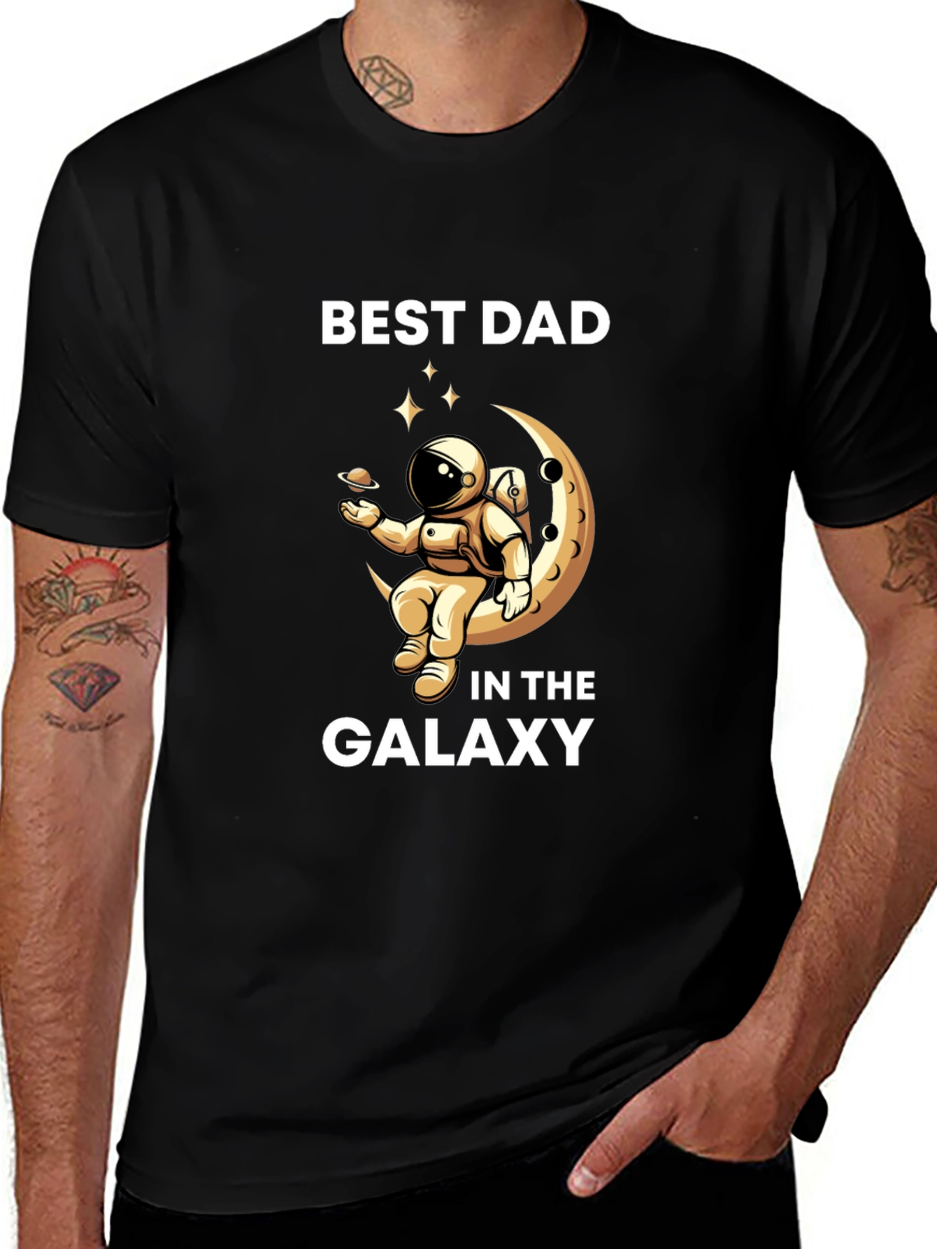 Best Dad Galaxy T-Shirt