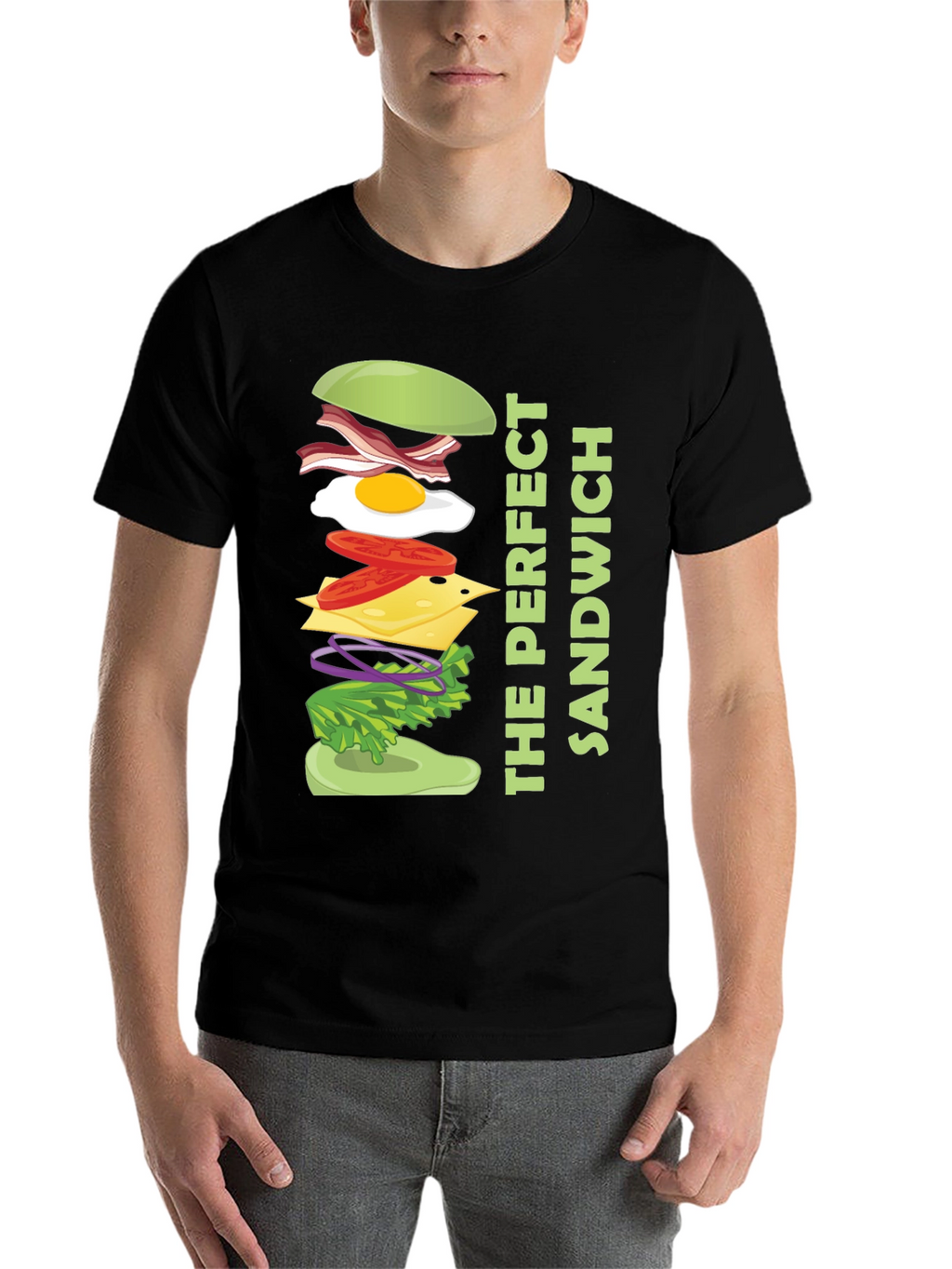 The Perfect Sandwich Graphic Tee - Food Lover Shirt