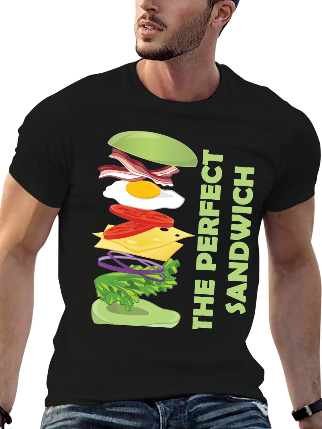 The Perfect Sandwich Graphic Tee - Food Lover Shirt