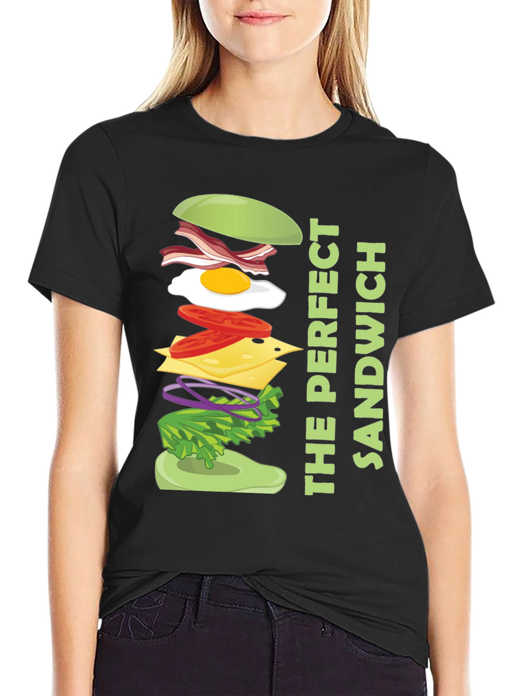 The Perfect Sandwich Graphic Tee - Food Lover Shirt