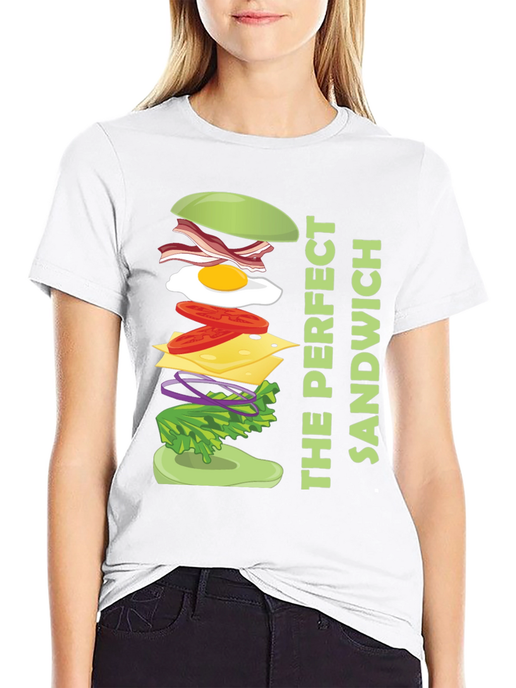 The Perfect Sandwich Graphic Tee - Food Lover Shirt