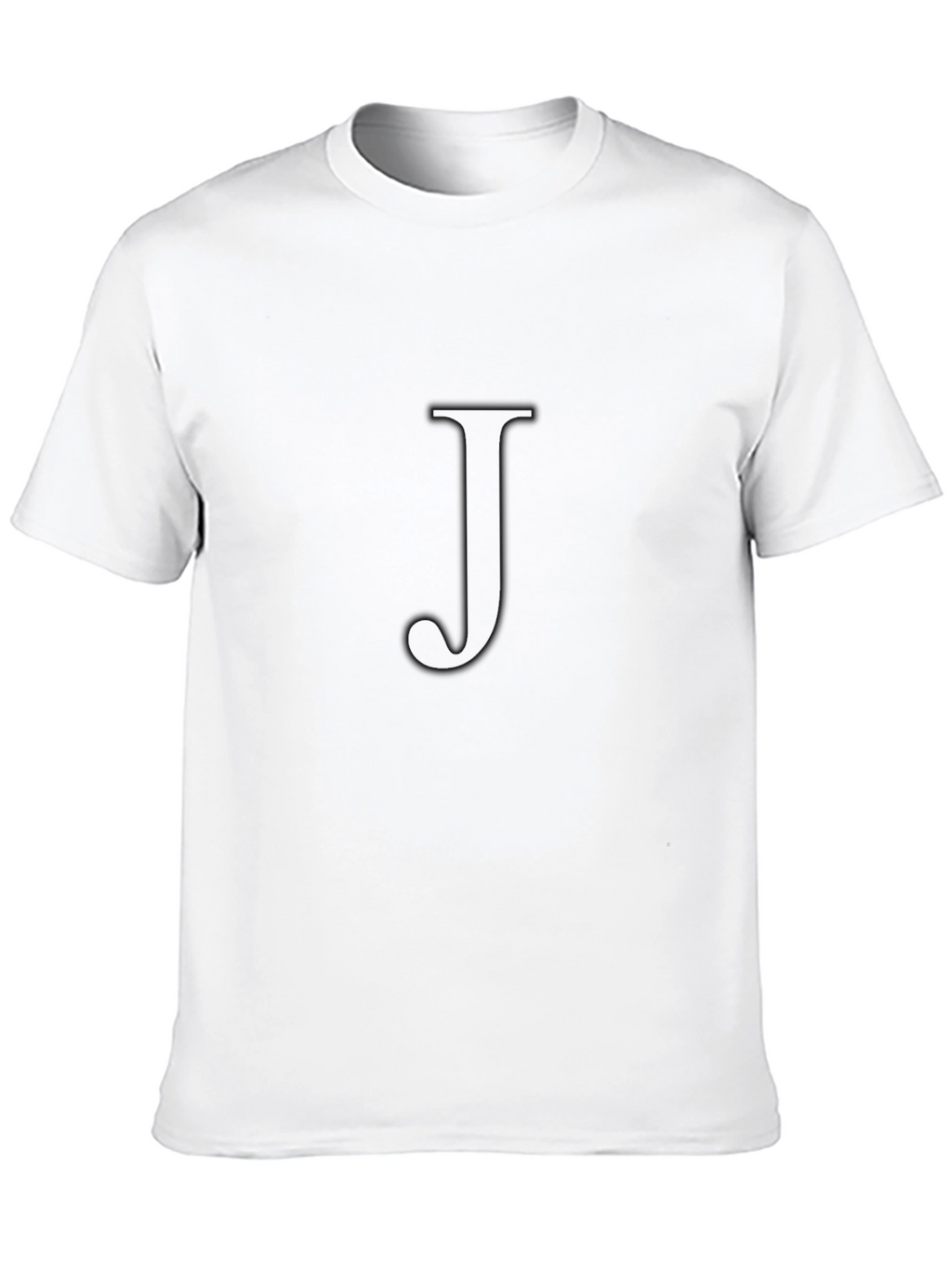 Black T-Shirt with J Monogram