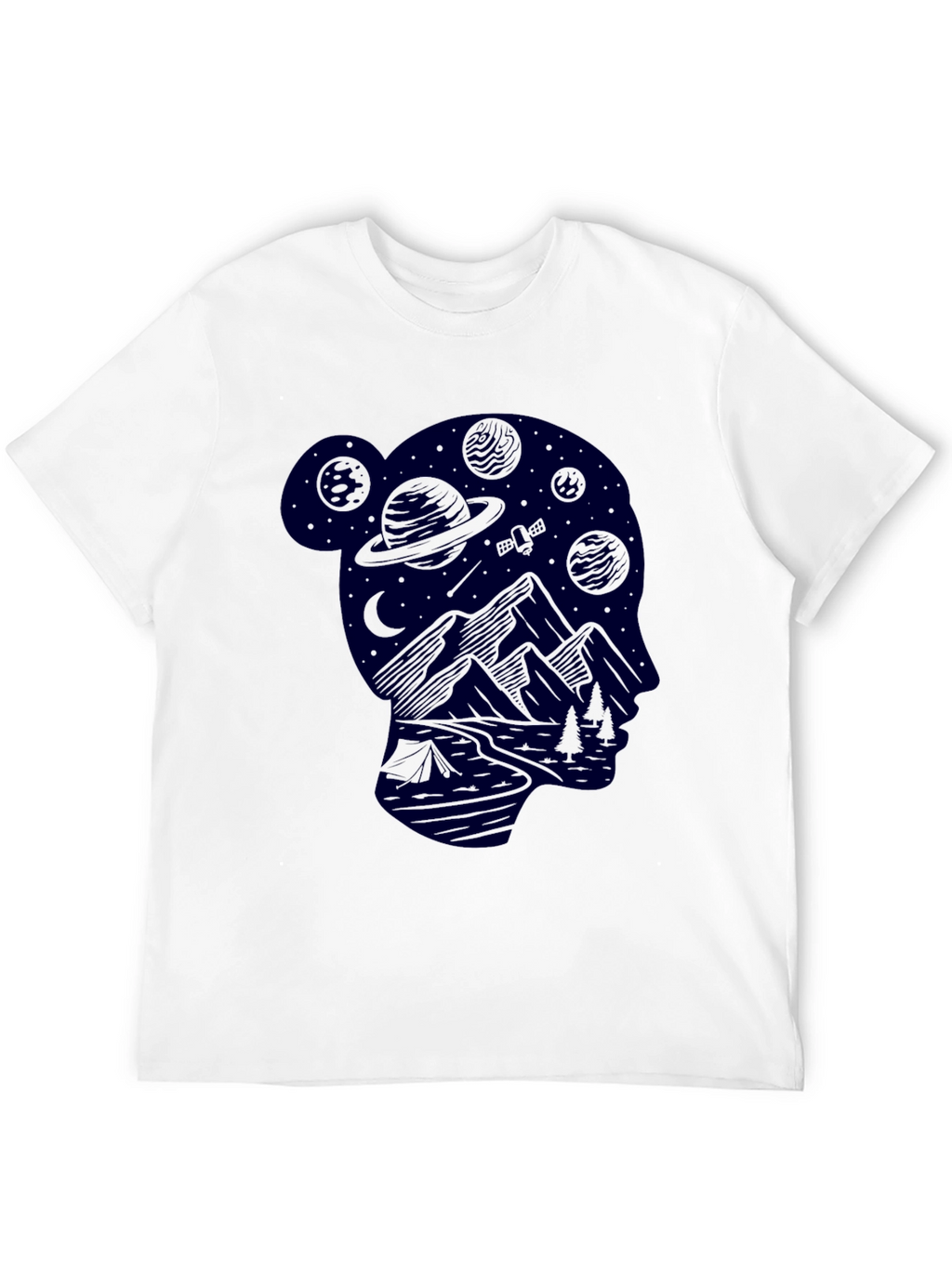 Cosmic Camper Graphic T-Shirt - Unisex Black Tee