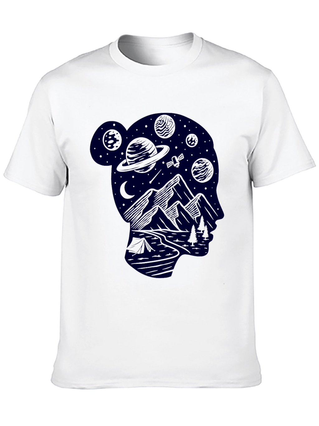 Cosmic Camper Graphic T-Shirt - Unisex Black Tee