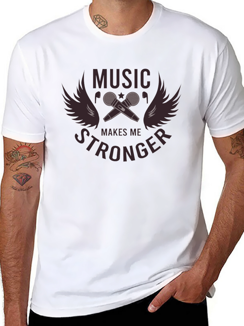 Music Makes Me Stronger Graphic Tee