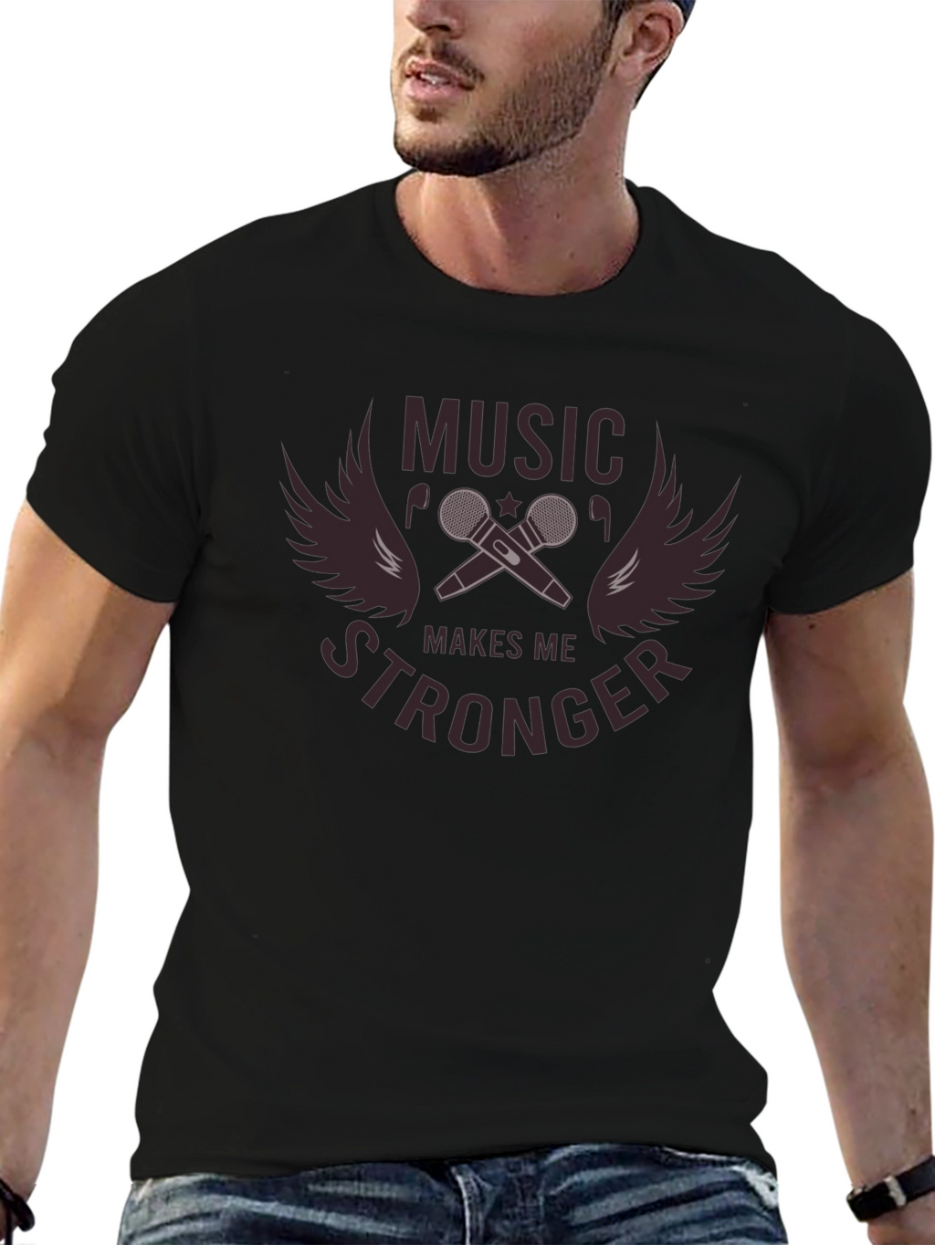Music Makes Me Stronger Graphic Tee