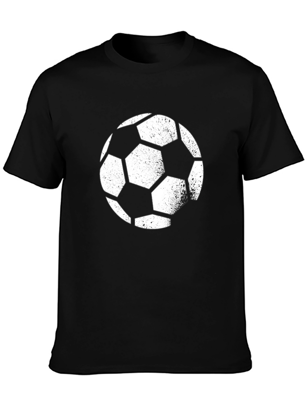 Soccer Ball Graphic Tee - Black Casual Shirt