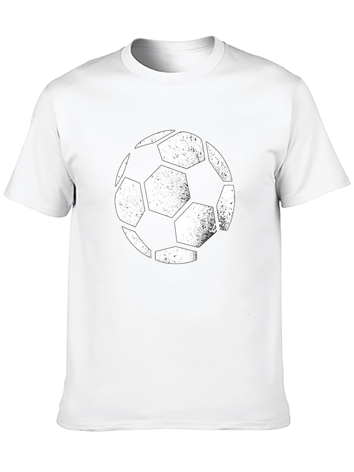 Soccer Ball Graphic Tee - Black Casual Shirt
