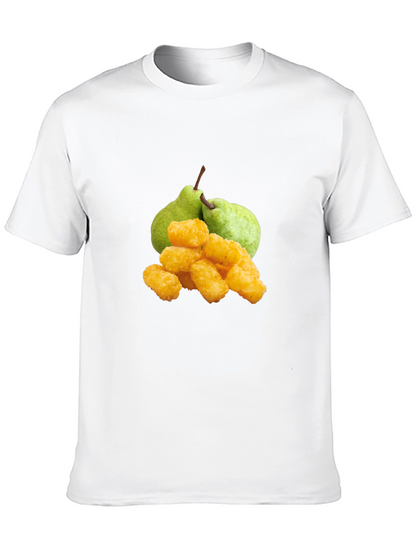 Funny Fruit & Tots Graphic Tee - Black