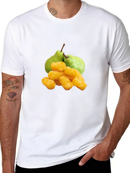 Funny Fruit & Tots Graphic Tee - Black