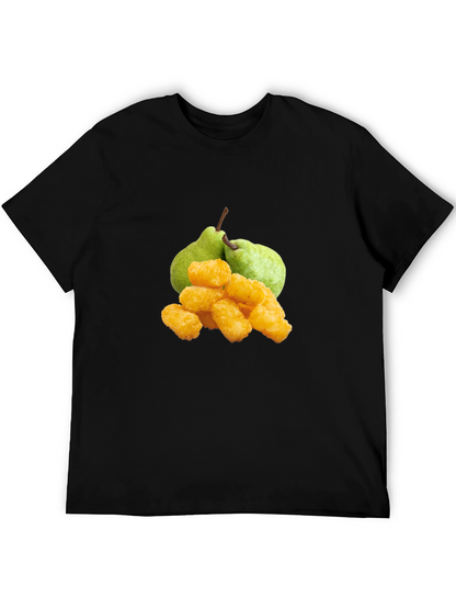 Funny Fruit & Tots Graphic Tee - Black