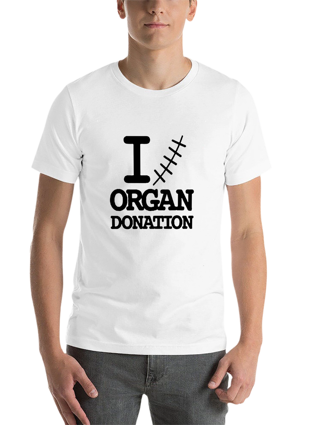 I Scar Organ Donation T-Shirt Black Cotton Tee