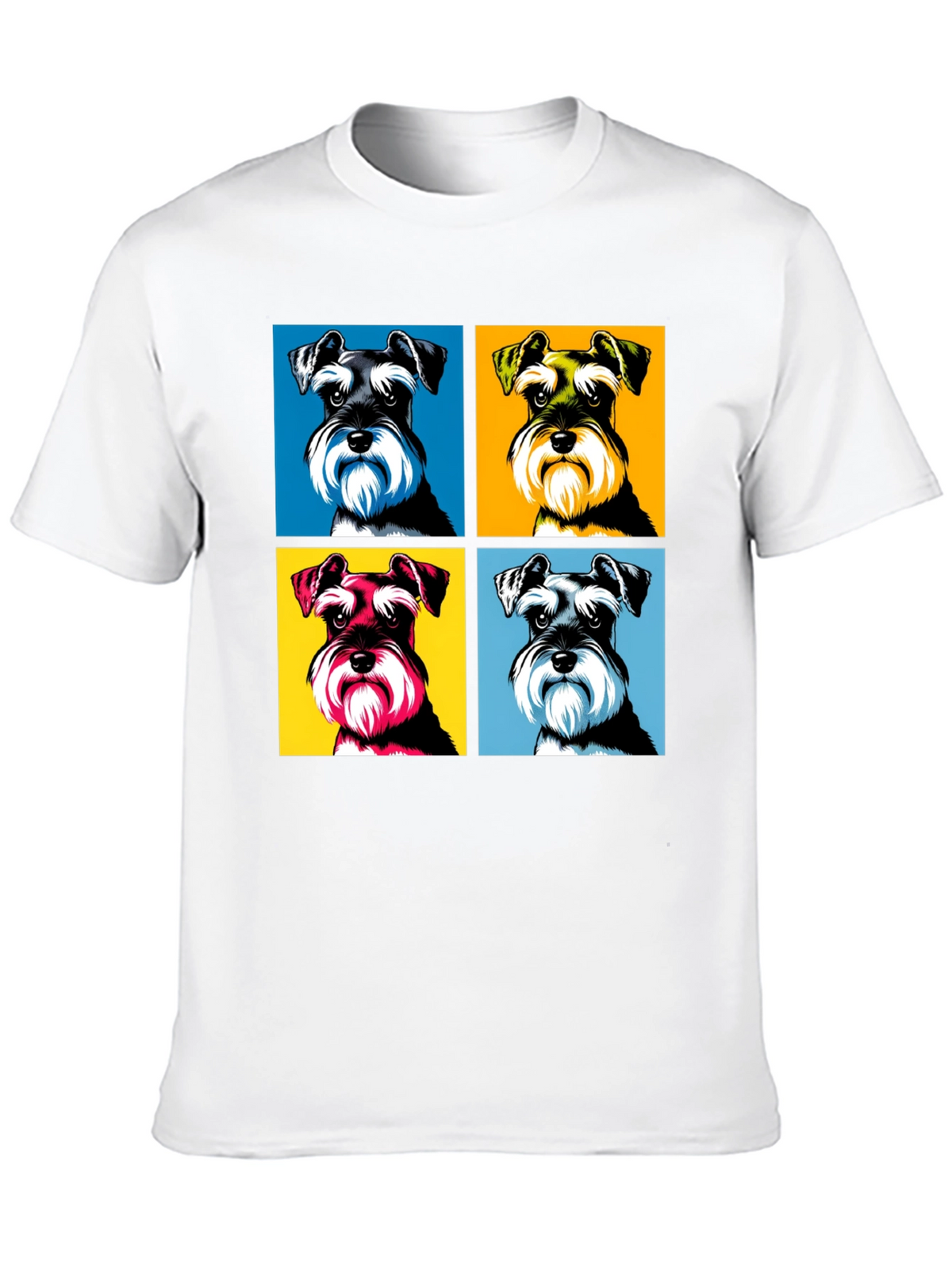 Schnauzer Pop Art T-Shirt - Unique Dog Lover Tee