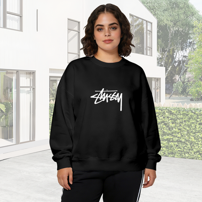 Bold Signature Logo Streetwear Crewneck Sweatshirt