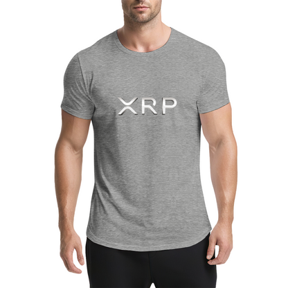 XRP Metal Text Simple Crypto T-Shirt