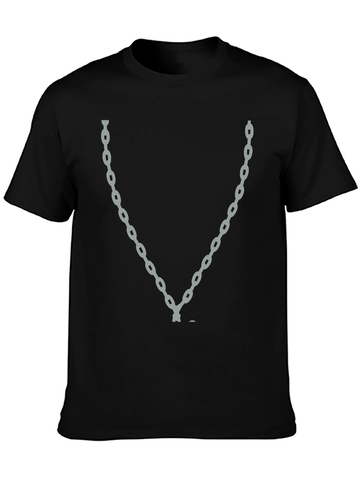 Chain Graphic Black T-Shirt