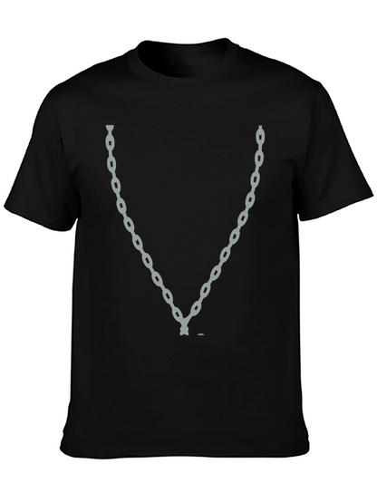 Chain Graphic Black T-Shirt