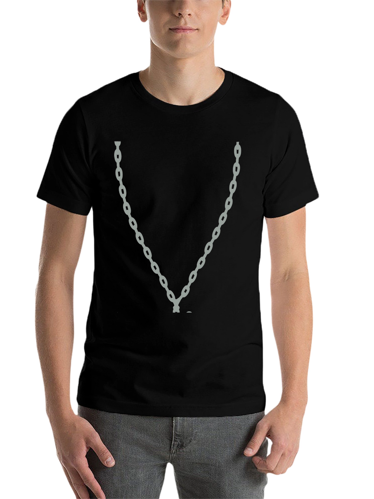 Chain Graphic Black T-Shirt