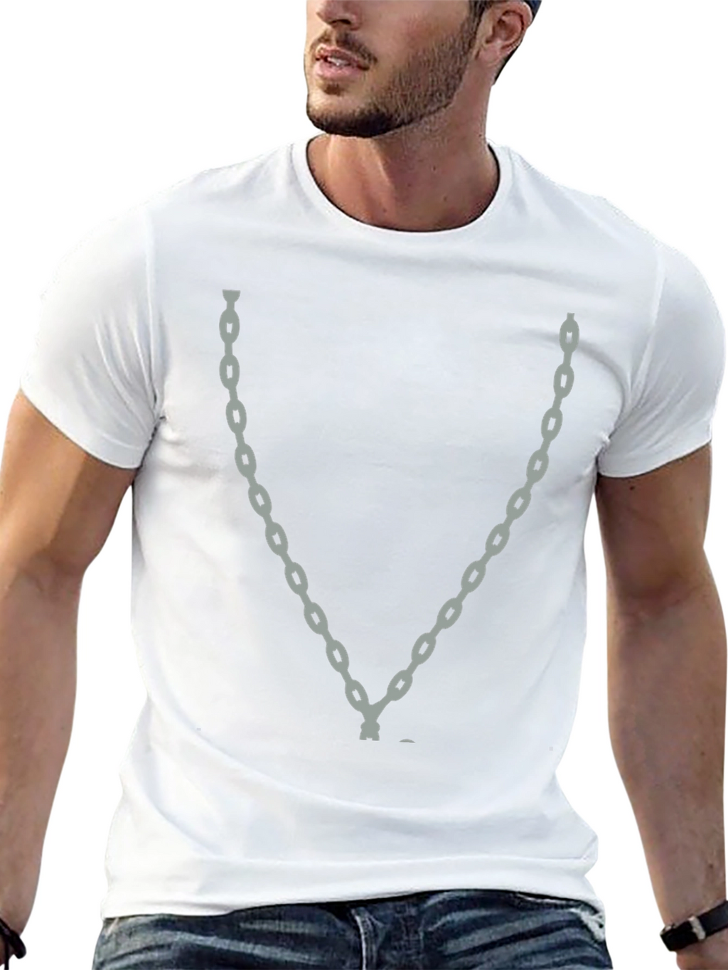 Chain Graphic Black T-Shirt