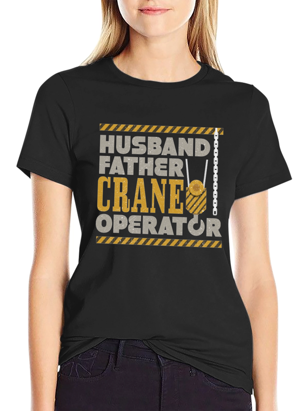 Husband Father Crane Operator Graphic T-Shirt