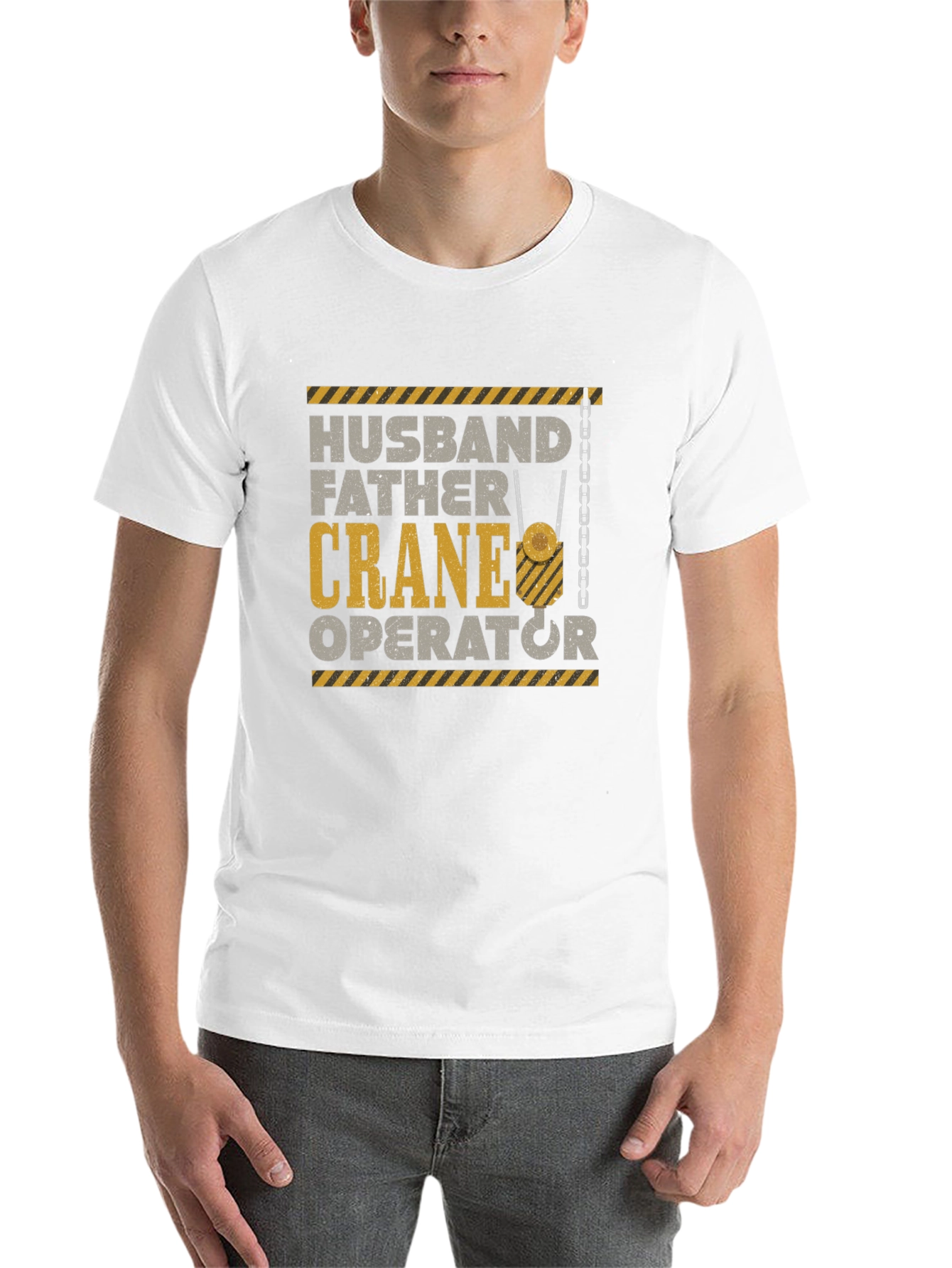 Husband Father Crane Operator Graphic T-Shirt