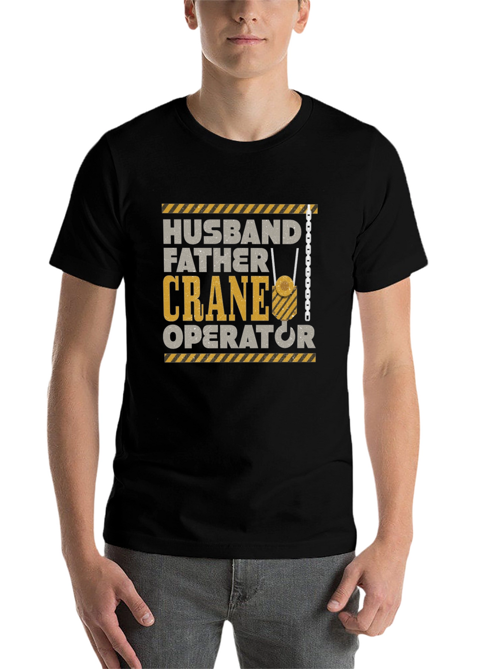 Husband Father Crane Operator Graphic T-Shirt