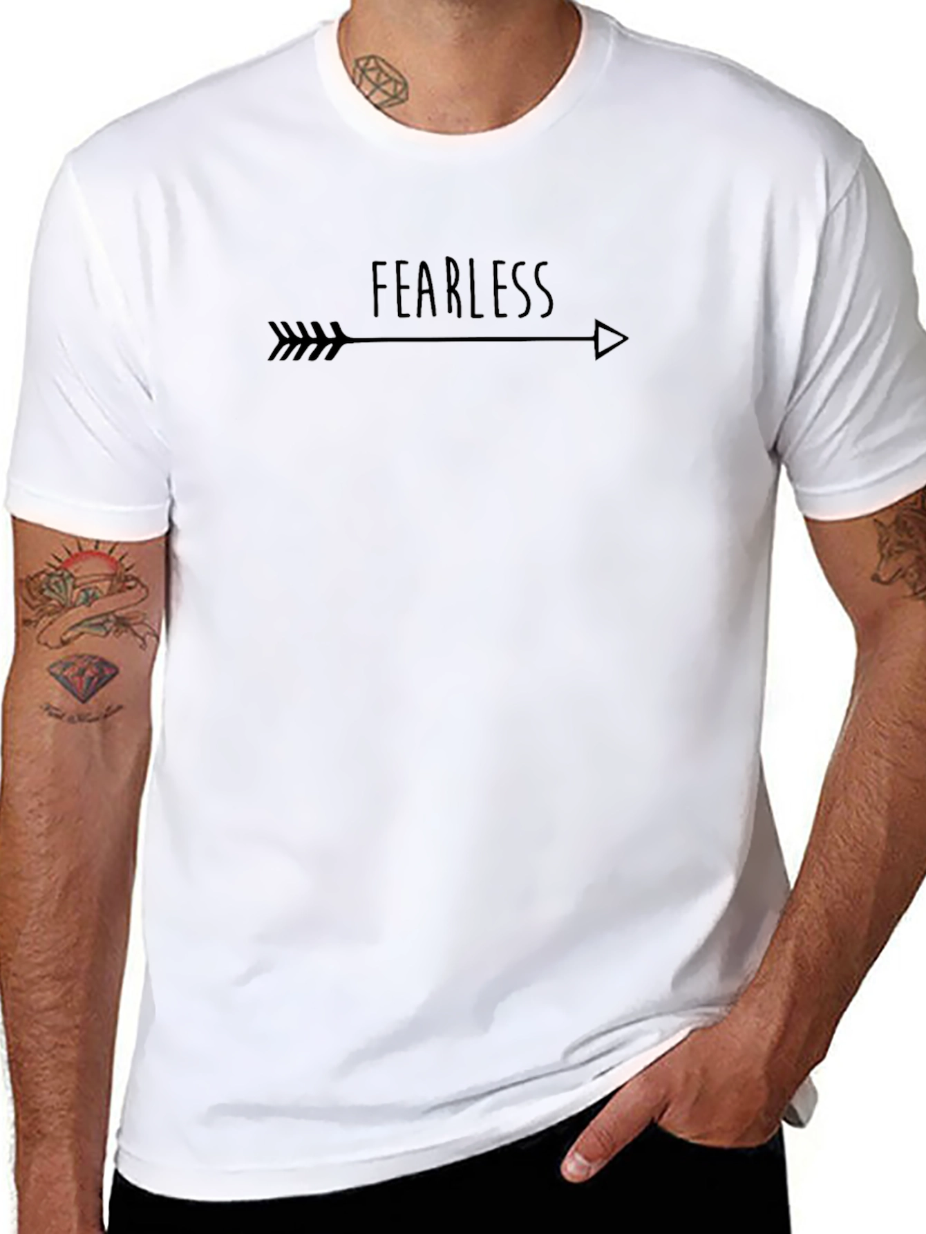 Fearless Arrow Graphic Tee - Trendy Casual Style