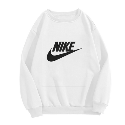 Classic Nike Swoosh Logo Crewneck Sweatshirt