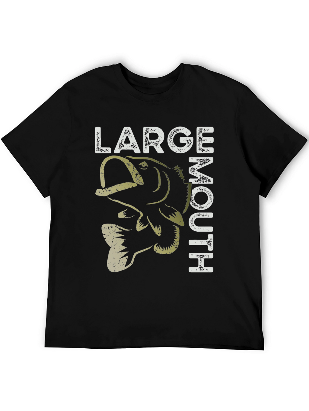 Large Mouth Bass Graphic T-Shirt Fishing Tee