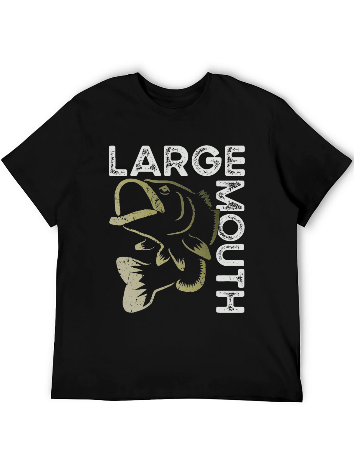 Large Mouth Bass Graphic T-Shirt Fishing Tee
