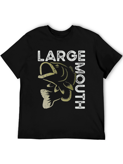 Large Mouth Bass Graphic T-Shirt Fishing Tee