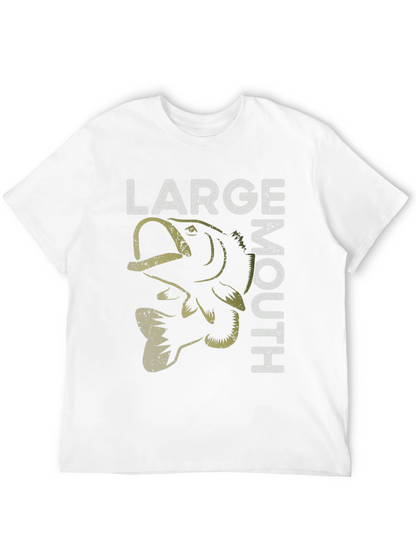 Large Mouth Bass Graphic T-Shirt Fishing Tee