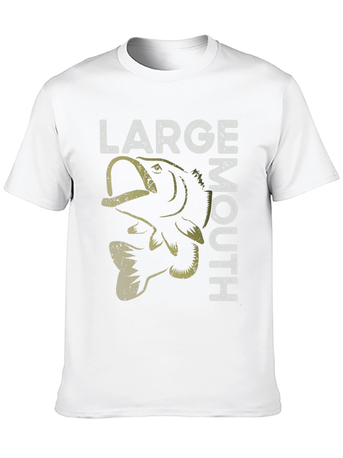 Large Mouth Bass Graphic T-Shirt Fishing Tee