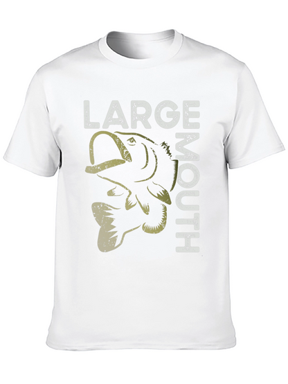 Large Mouth Bass Graphic T-Shirt Fishing Tee