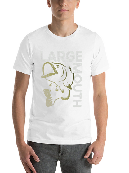 Large Mouth Bass Graphic T-Shirt Fishing Tee