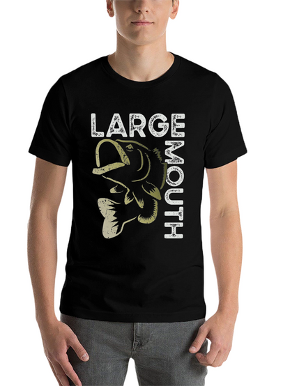 Large Mouth Bass Graphic T-Shirt Fishing Tee