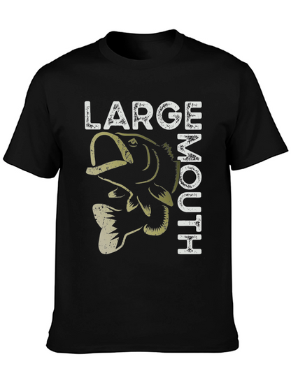 Large Mouth Bass Graphic T-Shirt Fishing Tee