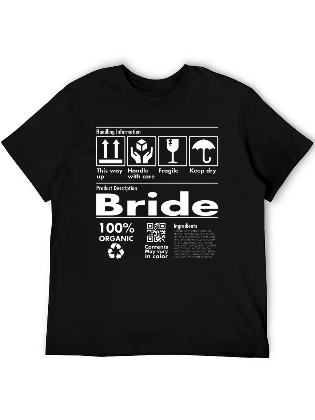 Bride Organic Graphic Novelty T-Shirt