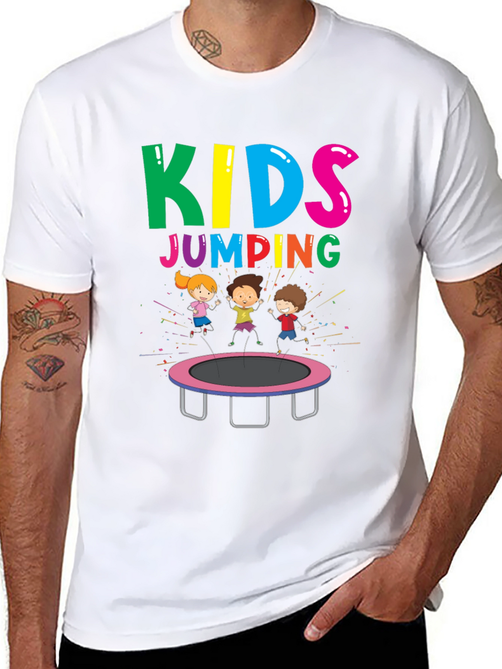 Kids Jumping T-Shirt - Fun Graphic Tee