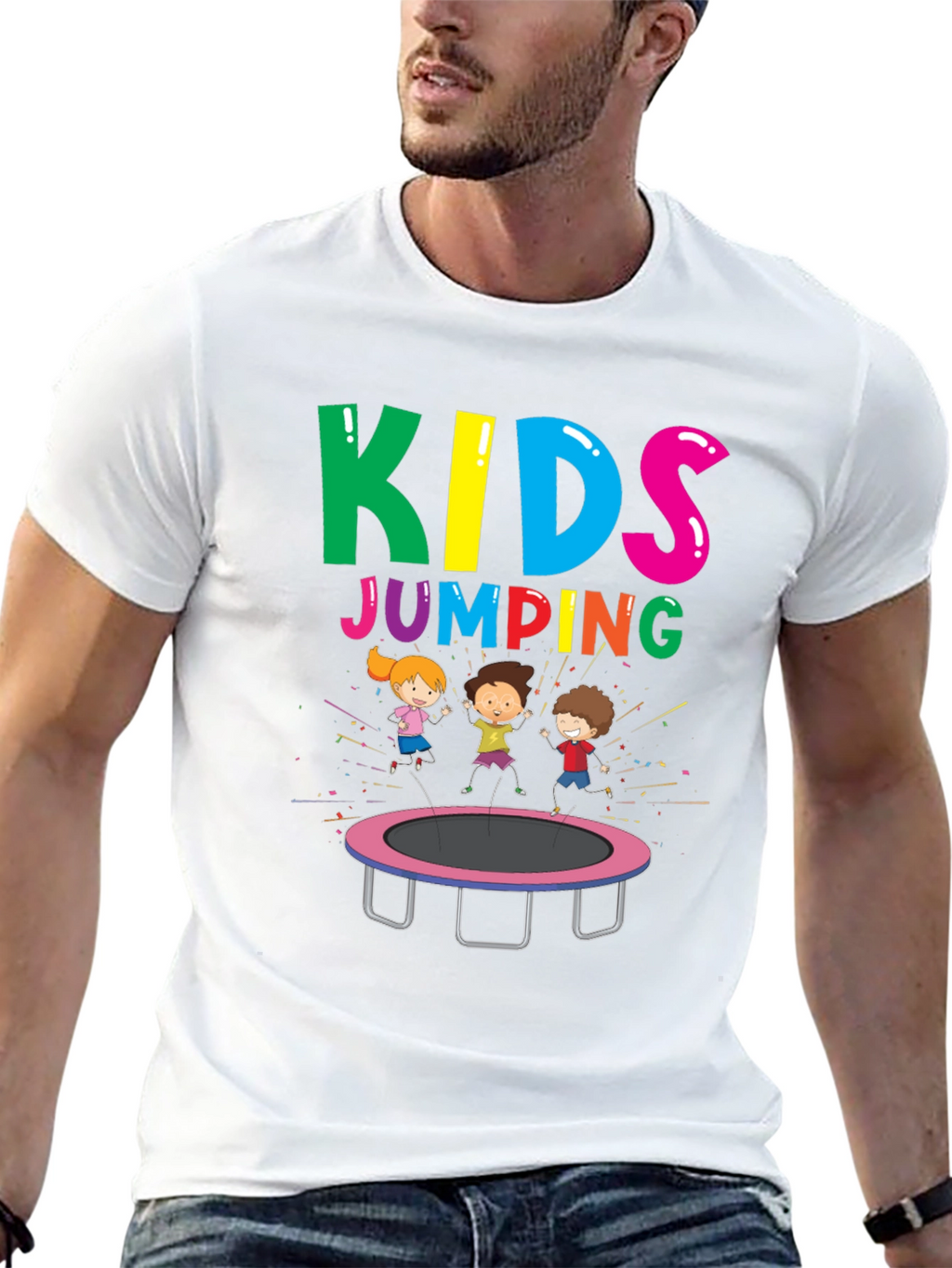 Kids Jumping T-Shirt - Fun Graphic Tee