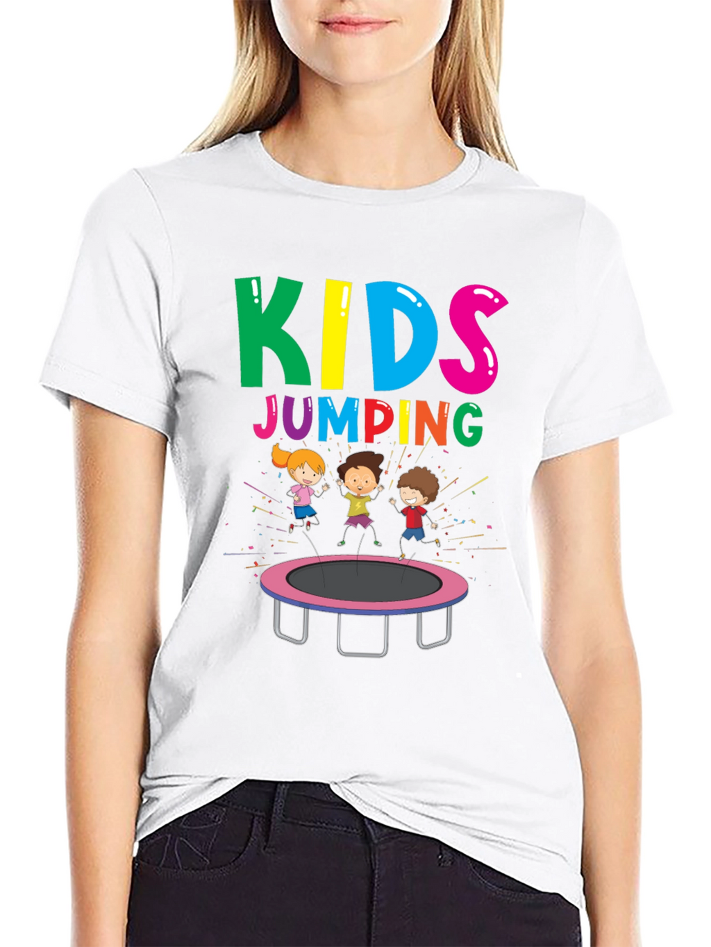 Kids Jumping T-Shirt - Fun Graphic Tee