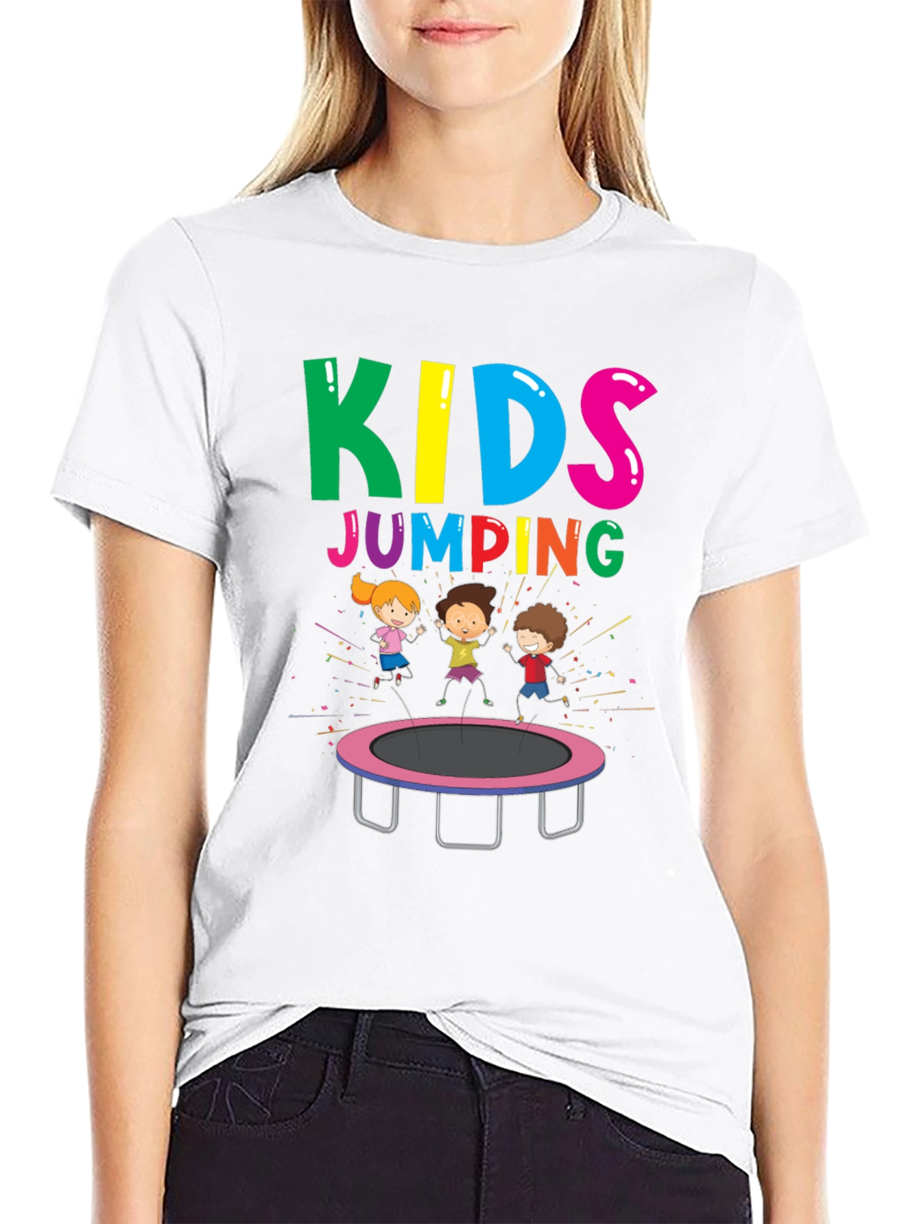 Kids Jumping T-Shirt - Fun Graphic Tee