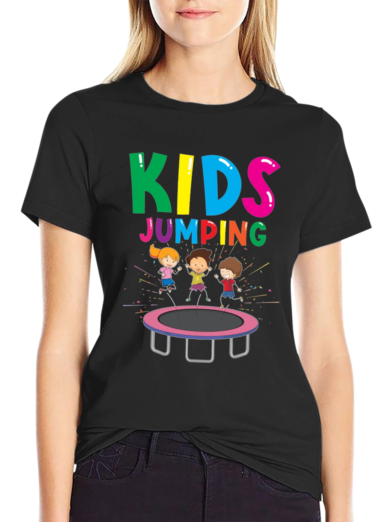 Kids Jumping T-Shirt - Fun Graphic Tee