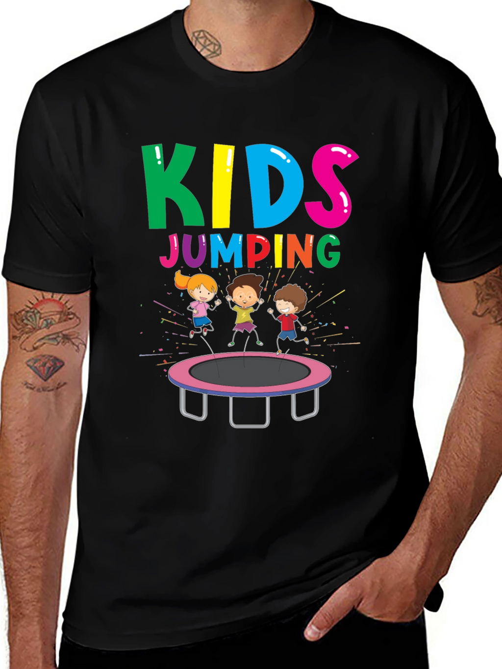 Kids Jumping T-Shirt - Fun Graphic Tee